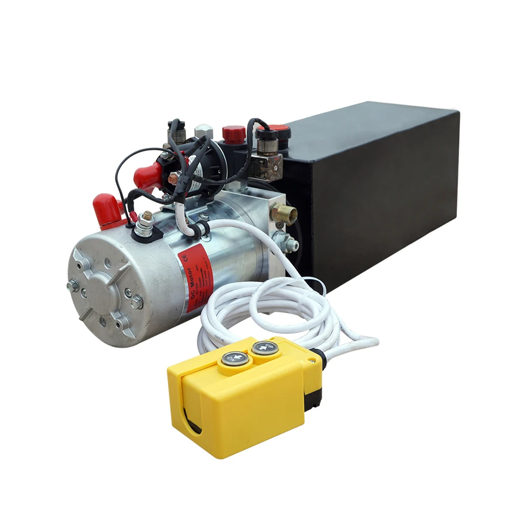 

High Quality 10L Double Acting Electric Hydraulic Pump 12V Dump Trailer 10 Quart 3200 PSI Max 2.0 GPM