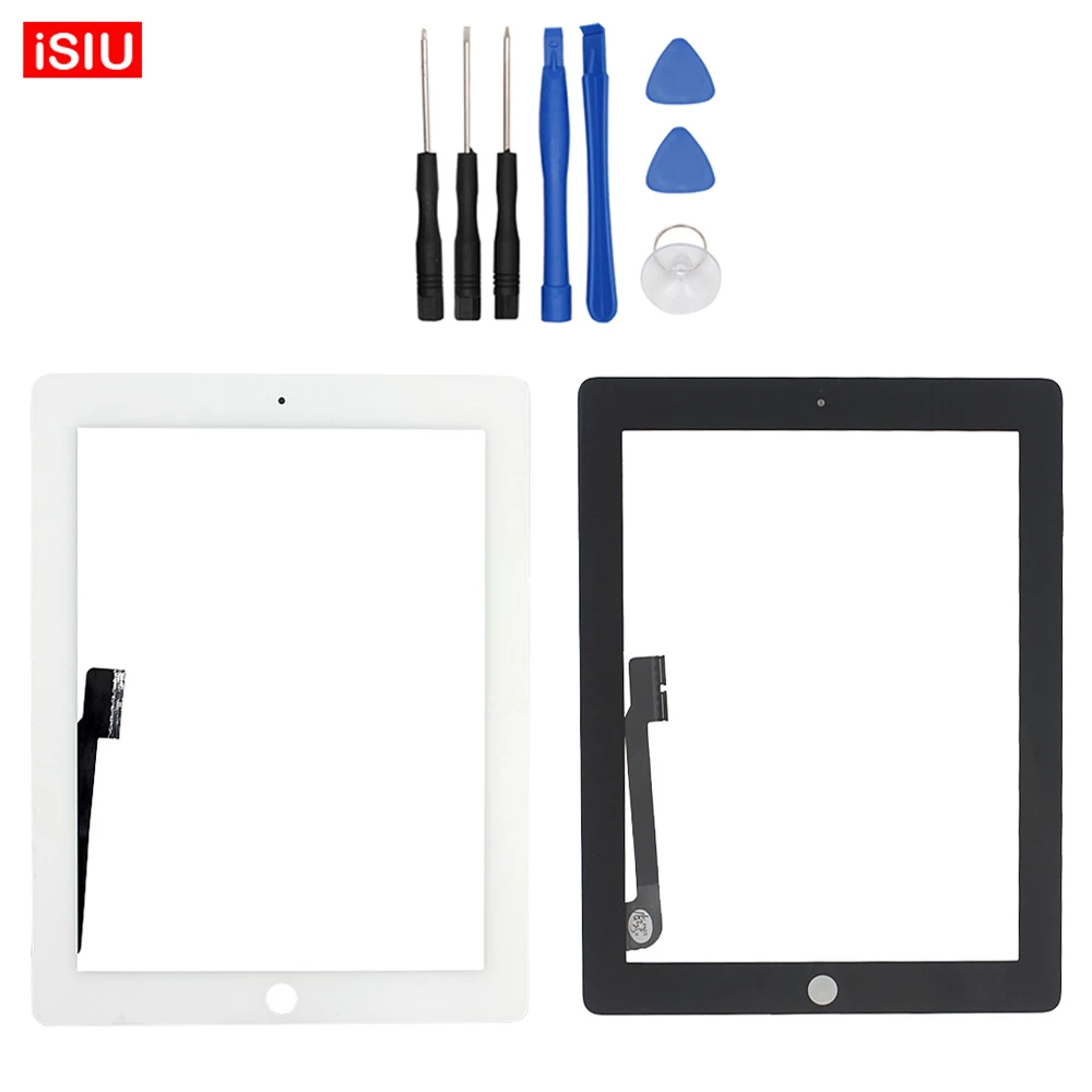 9.7 inch New For Apple ipad 4 LCD Touch Screen Lens Glass Outer Front Panel ipad4 + Tools | Мобильные телефоны и