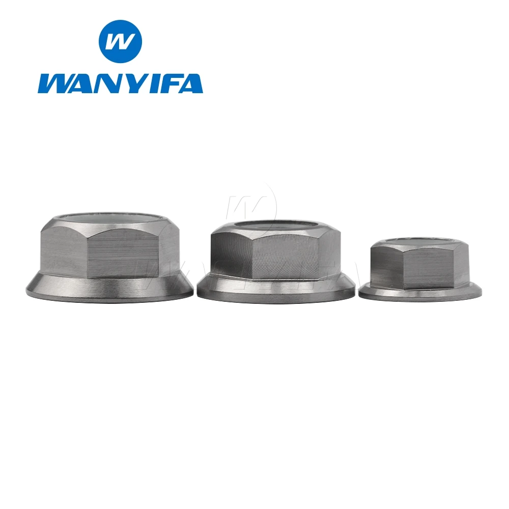 Титановая Звездочка Wanyifa Din6923 Ti TC4 Gr5 M6 M8 M10 M14 фланцевая Стопорная гайка для