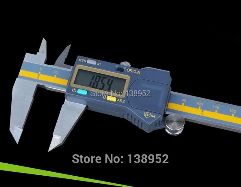 150 мм ABS Электронный цифровой штангенциркуль из нержавеющей стали водонепроницаемый IP54 цифровой штангенциркуль 0,01 мм
