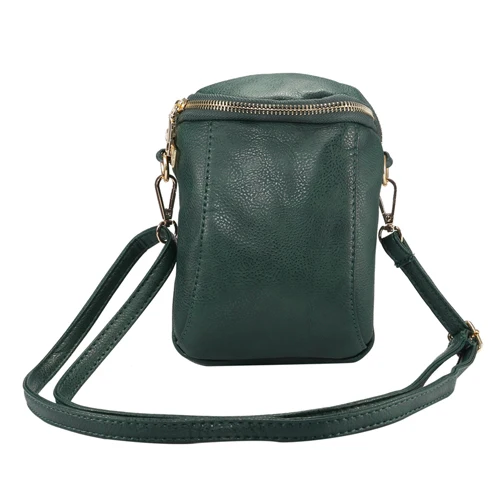 Effelon универсальная сумка из искусственной кожи для мобильного телефона, сумка на плечо, карман, кошелек, чехол, шейный ремешок для samsung/iPhone/htc/LG/sony/lenovo - Цвет: Dark green