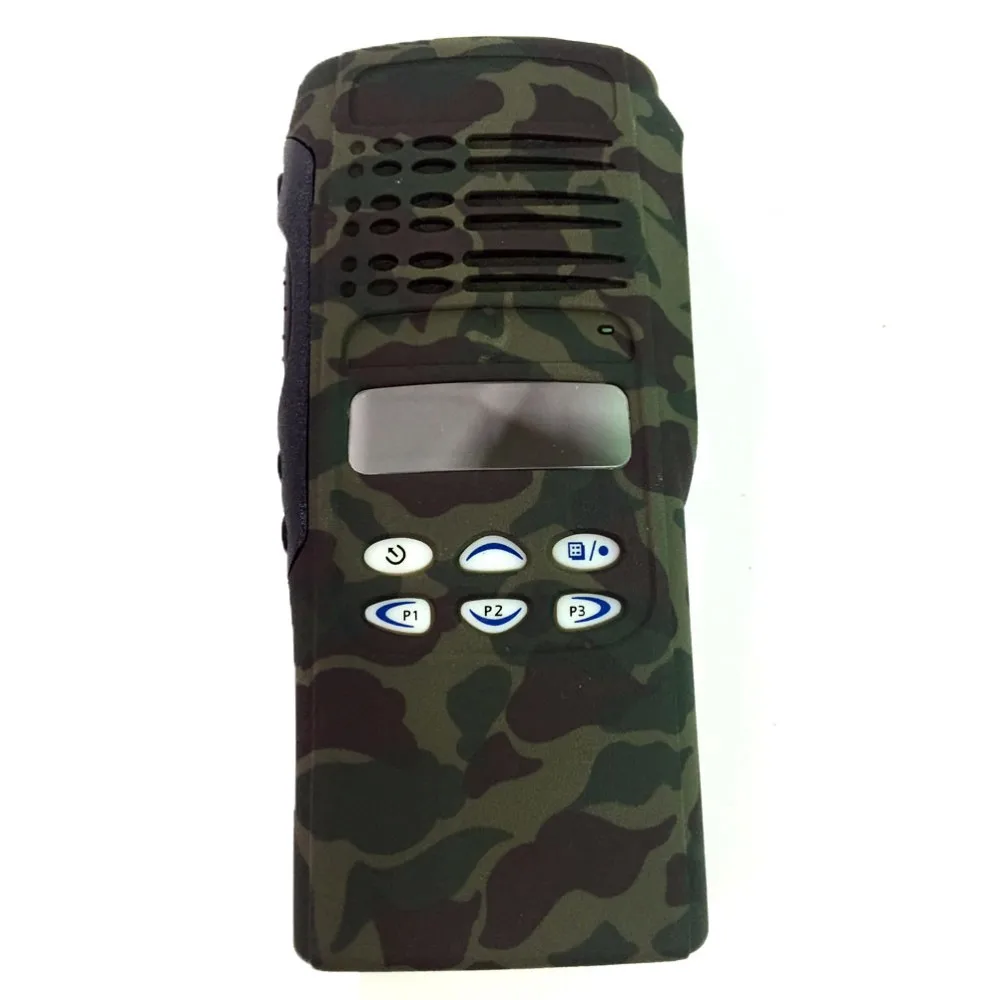 Camouflage Color Complete Radio Service Parts Front Case Housing Cover Refurb Kit for Motorola HT1250 two way radio  Walkie Talkie (2)