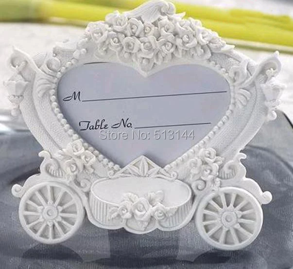 Ree Shipping 60pcs Fairy Tale Themed Carriage Place Card Frame Hnd 021