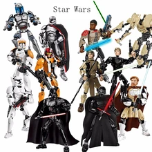 Creative Star Wars build action character model captain Phasma Kenobi General Grievous children's building blocks toy gifts