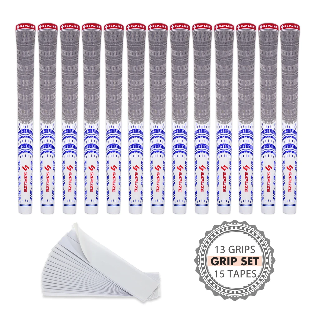 

Saplize Cord Yarn Technology and Rubber Golf Club Grips 6 Colors Available Midsize 13 pcs Set ( Free Tapes )