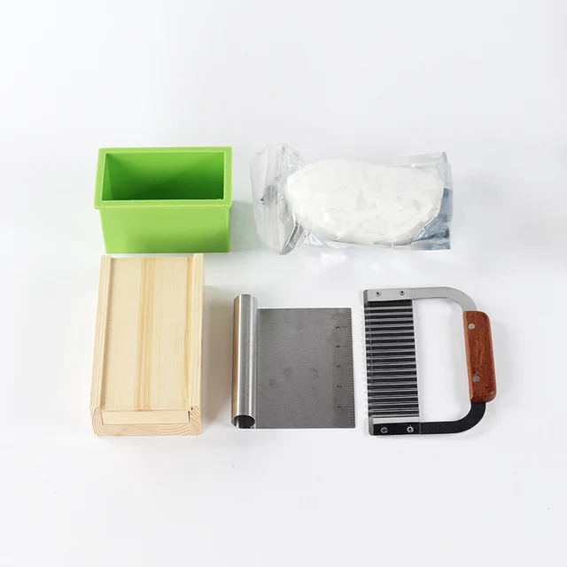 Full DIY Soap Making Supplies kit,Small Silicone Soap Molds ,Wood Soap Beveler Planer,2 Pcs Soap Cutter ,Soap Base 2