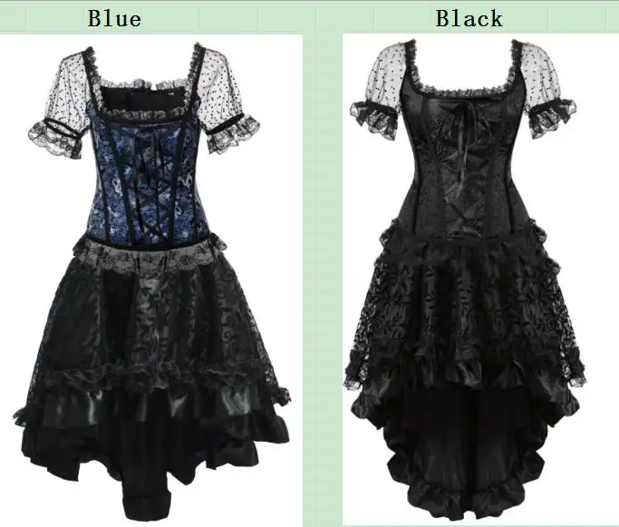 Blue corset & Black corset