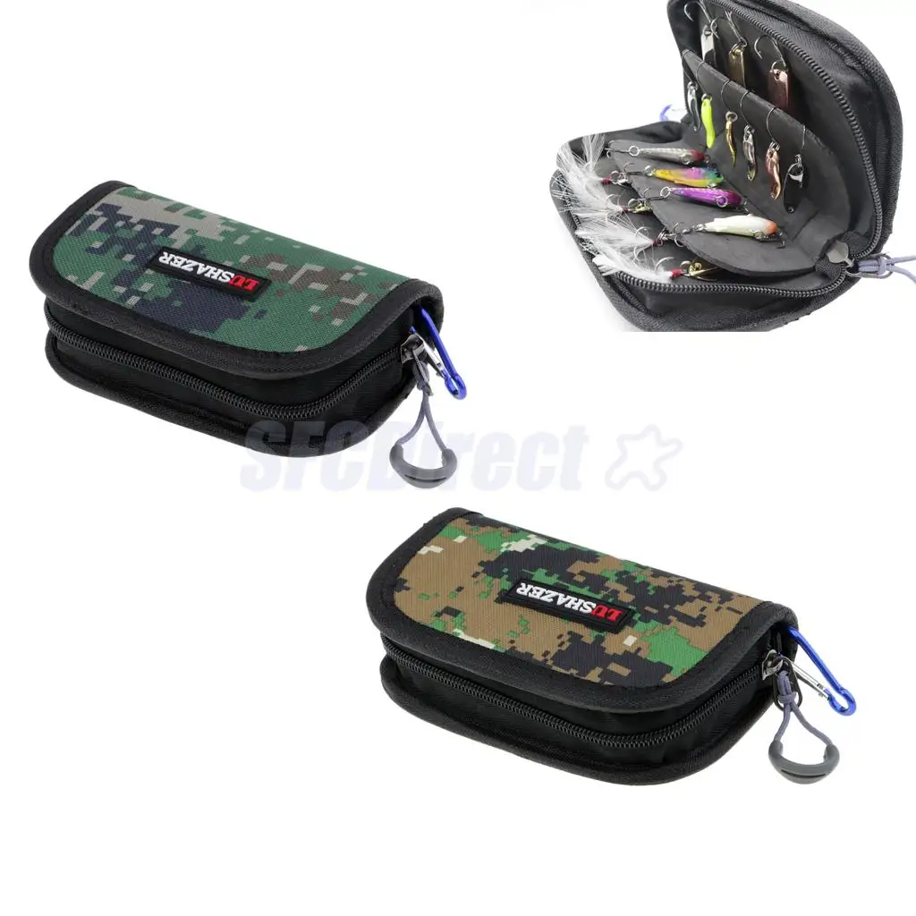 

Fishing Spoon Lures Tackle Bag Case Hook Spinners Box Waterproof attach to Vest Backpack