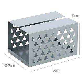 gray Кованого железа tissue box гостиная desktop Nordic лотки дома Творческий минималистский коробка для хранения носовых платков - Цвет: gray
