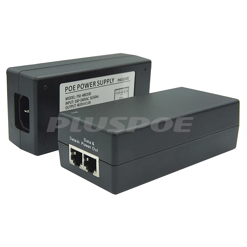 IEEE 802.3af/at 48V PoE Мощность over Ethernet POE инжектор адаптер питания, 10/100 Мбит/с