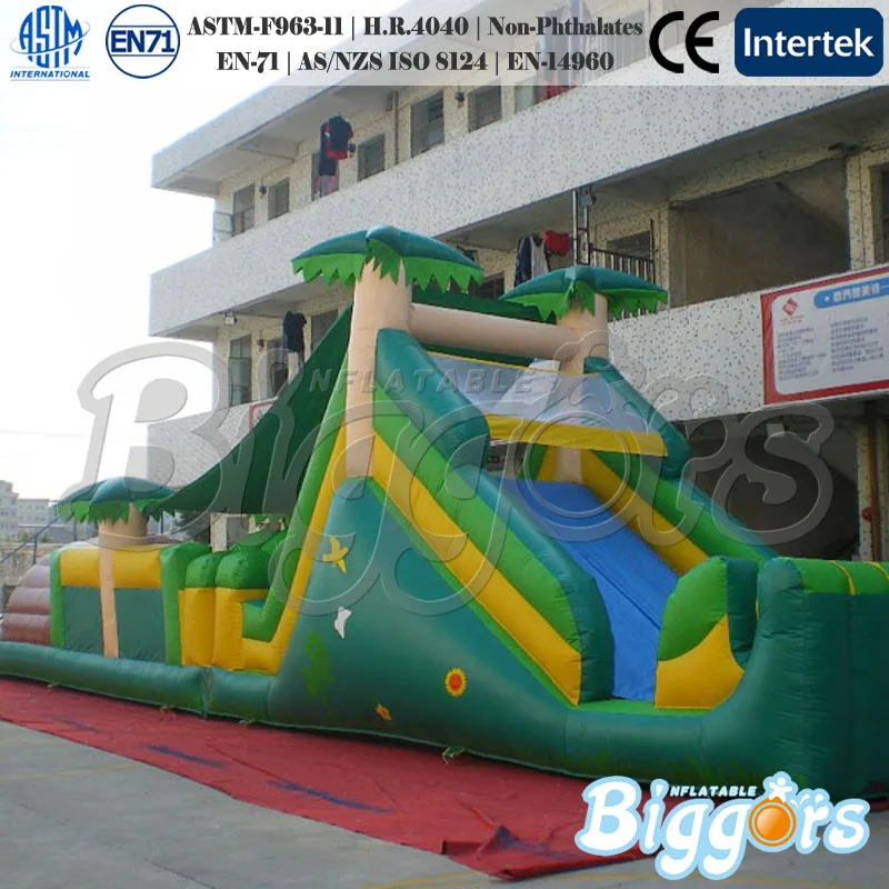 

Inflatable Biggors Outdoor Jungle Theme  Inflatable Obstacle Course  Shipping by Sea