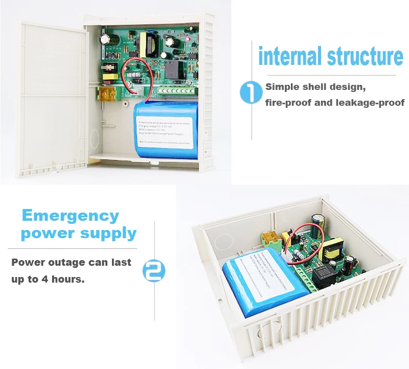 LUCKING дверь DC 12V 2A/3A/5A источник питания с резервной батареей интерфейс RFID карты система контроля доступа источник питания AC 100~ 240V