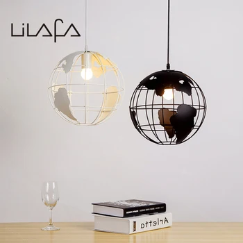 

Creative Arts Cafe Bar restaurant bedroom hallway lamp Scandinavian modern minimalist single-head pendant light with Eart