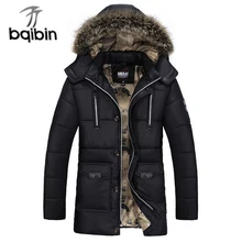 2017 Brand Clothing Winter Parka Men Fashion Winter Warm Hooded Thicken Coats Mens Casual Fur Collar Military Jackets Parkas