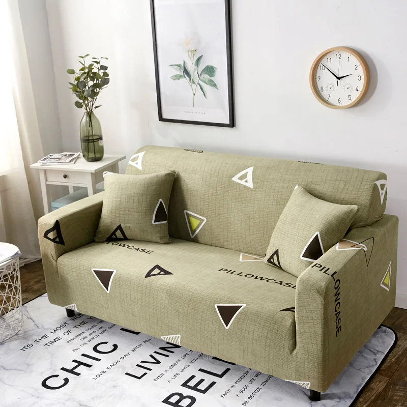 Slipcovers диван эластичный стрейч хлопок плотный обертывание все включено скольжение-стойкое кресло loveseat чехол для секционного дивана полный диван - Цвет: Color 13