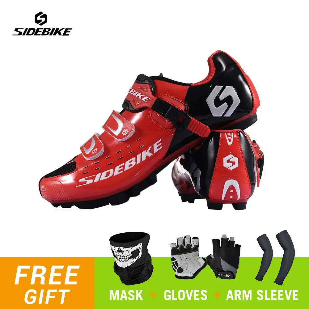 SIDEBIKE/Обувь для велоспорта; обувь для горного велосипеда; Мужская обувь для велосипедного спорта на открытом воздухе; обувь для горного велосипеда; самоблокирующиеся кроссовки для триатлона - Цвет: SD 001 MTB Red