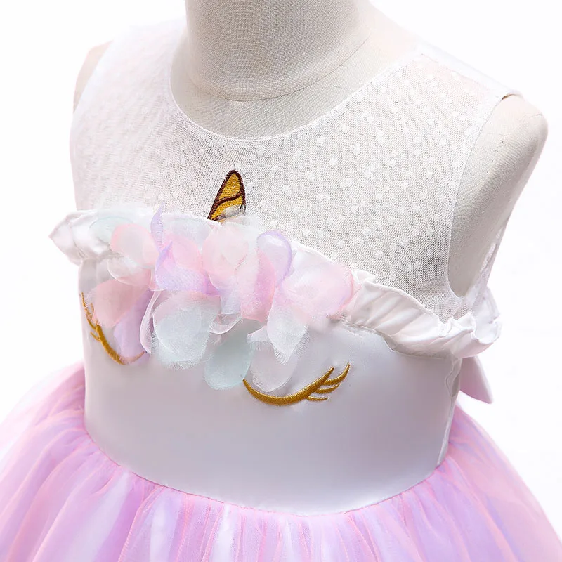 Flower girl dress kids princess birthday party costume children Christmas clothing 2 3 4 5 6 7 8 9 10 year baby girl clothes