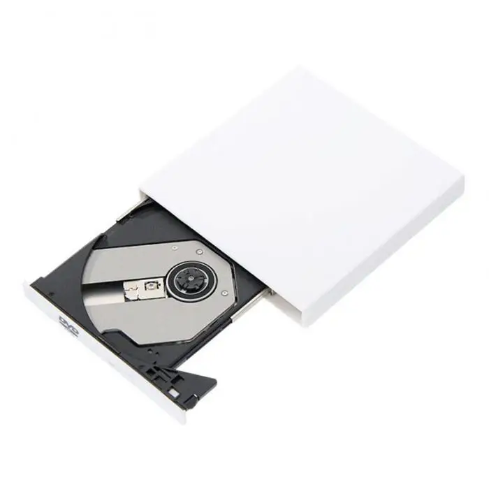 Ультра тонкий внешний USB 2,0 Слот-в DVD-RW CD плеер драйвер писатель для ПК JLRL88