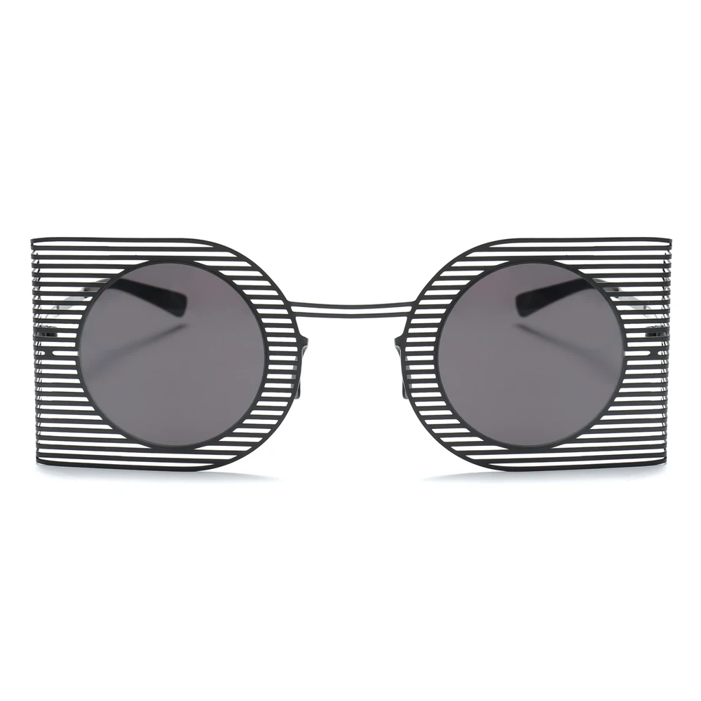 Женские солнцезащитные очки Peekaboo квадратной формы, Круглые,, красные, черные, розовые, металлическая оправа, винтажные женские солнцезащитные очки для мужчин, uv400