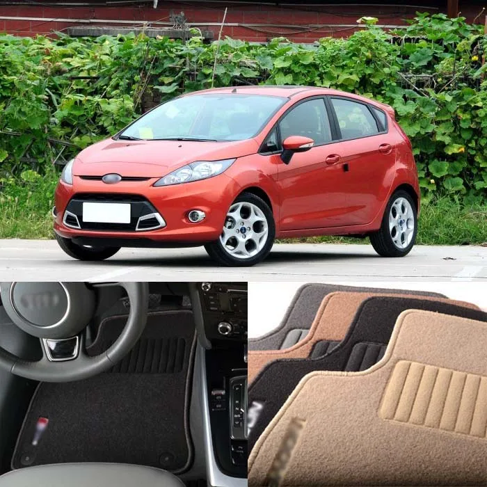 6pcs Premium Auto Fabric Nylon Anti slip Floor Mats Carpet For Ford