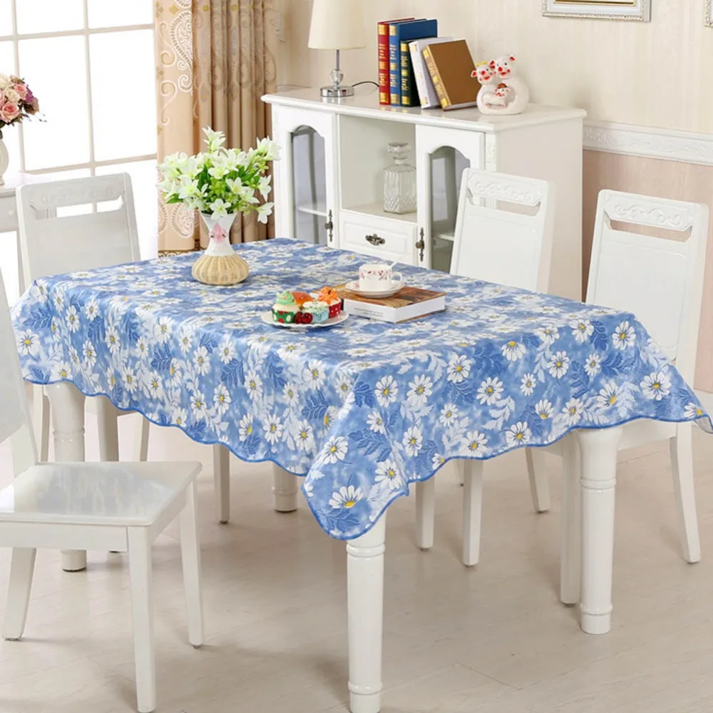 

Meijuner Tablecloth PVC Plastic Disposable Table Cover Waterproof And Oil-proof Table cloth For Home Party Restaurant Decor