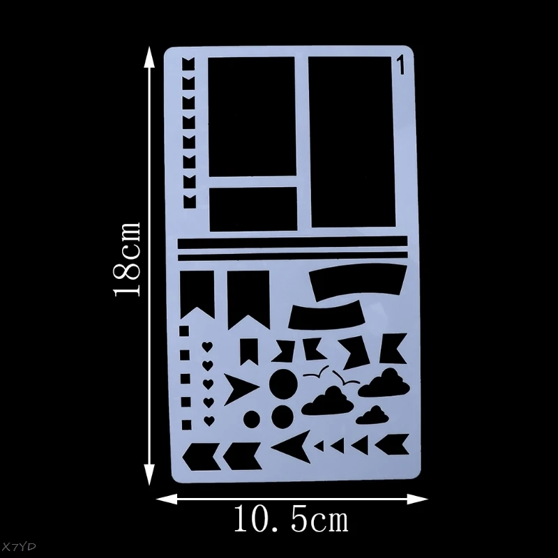 1-20 типов различных картин Трафарет DIY домашний декор планировщик для скрапбукинга альбом Ремесло Искусство dls Прямая поставка - Цвет: 1
