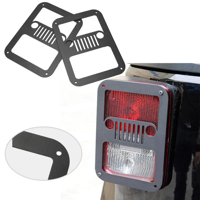 Partol Автомобильный задний фонарь защита отделки заднего света твердая сталь для Jeep Wrangler 2007 2008 2009 2010 2011 2012 2013