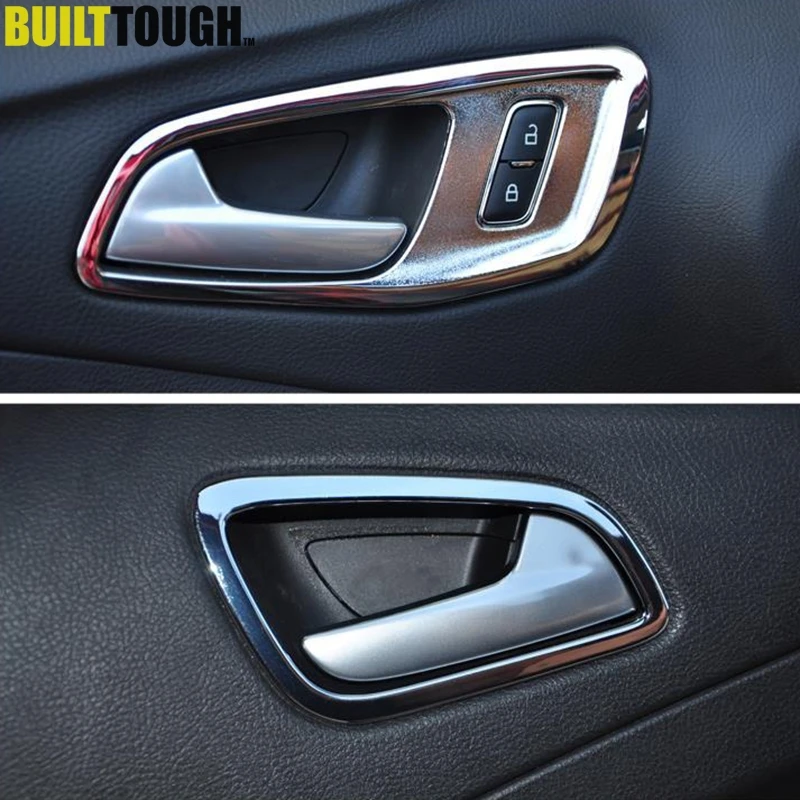 Chrome Rear Side Door Handle Bowl Cover Trim for 2013-2018 Ford Escape Kuga