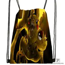 Пользовательские pokemon_pikachu_Drawstring рюкзак сумка для мужчин милый рюкзак дети сумка(черный назад) 31x40 см#20180611-03-154
