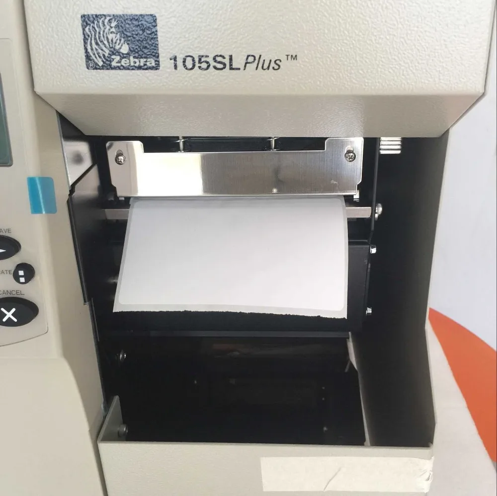 Industrial Zebra printer 105sl plus thermal barcode label printer can keep working 24 hours ribbon printer 203DPI for sale