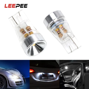

LEEPEE 1 Pair License Plate Light White W5W LED Car Clearance Lights Auto Reading Lamp Dome Bulb T10 Car Width Lamp DC 12V