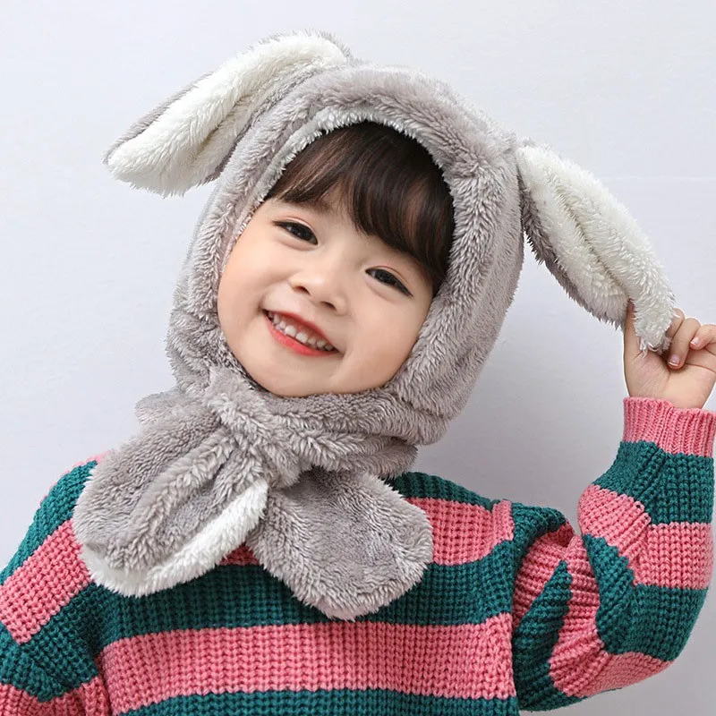

Winter Warm Hat Toddler Baby Boys Girls Rabbit Ear Infant Ski Caps Kids Scarf Ear Warmer Hats