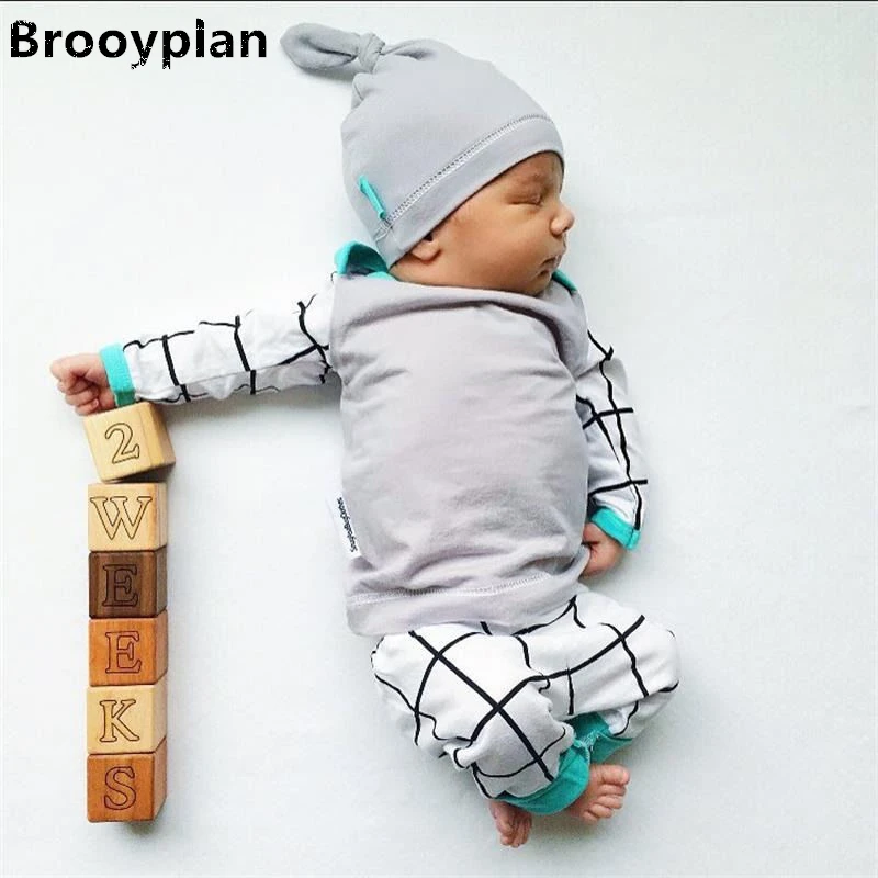 

2018 Autumn Fashion Infant Clothes Baby Boy Clothing Set Cotton Long sleeve 3Pcs Suit Baby Gilrs Clothes Newborn Toddler Outfits