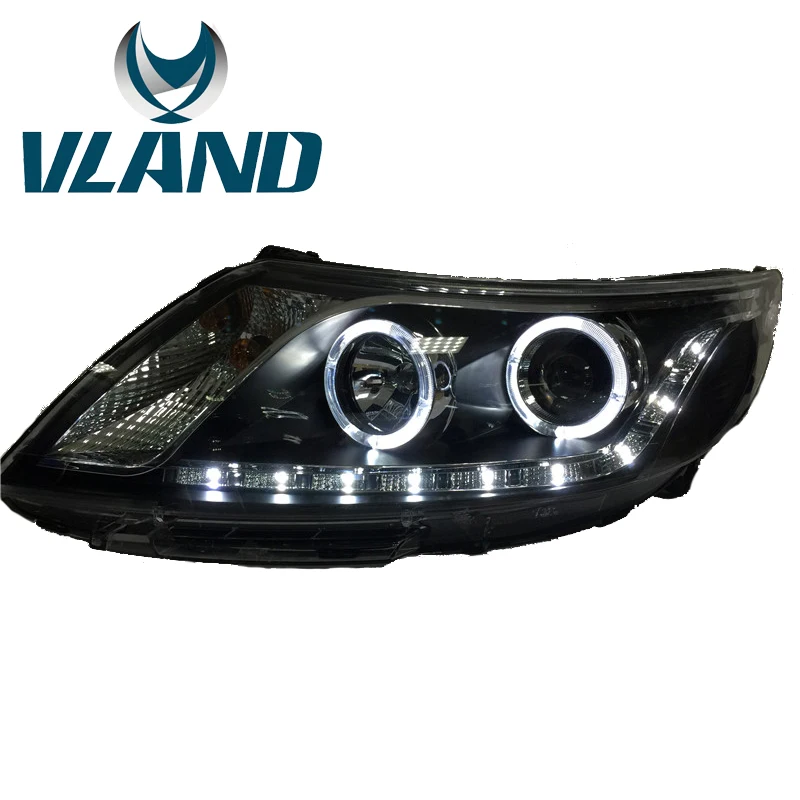 VLAND фабрика для автомобиля фара KIA K2 2011 2012 2013 2014 Рио светодиодный головной свет с DRL