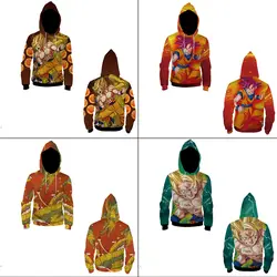 Аниме Dragon Ball Z Sayajins объёмный рисунок (3D принт) свитера пуловер толстовки подросток хип хоп косплэй Свободные куртка в уличном стиле пальто