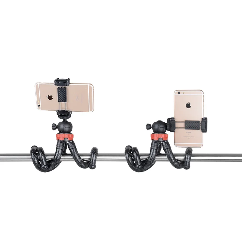 LBKAFA Осьминог Гибкая мини штатив монопод с шаровой головкой телефон Крепление для штатива адаптер для iPhone X Gopro 6 5 4 Nikon Canon SJCAM