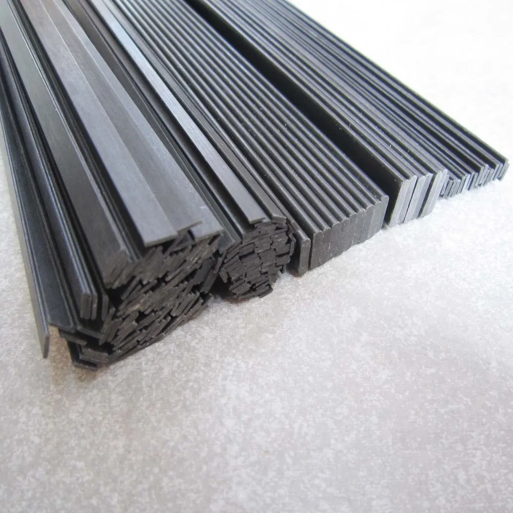 4mm*20mm*1000mm light weight and high flexible carbon fiber bar/ stripcarbon fiber barcarbon