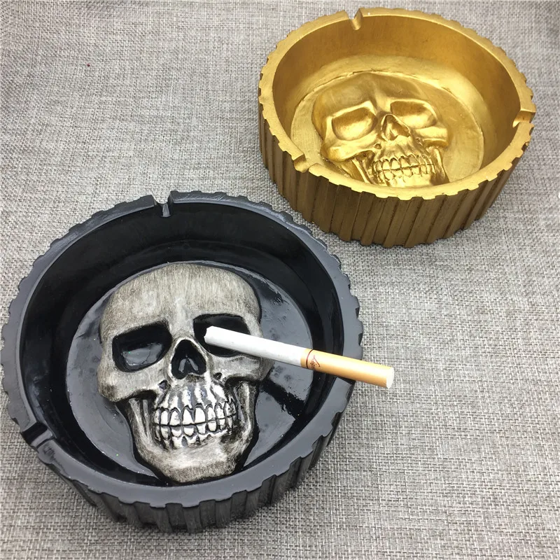 

Skull Creative Designer Ashtray, Silicone Outdoor Cigarette Ashtray Party Bar Decoration Ash Holder Advertising Cigarette Tool