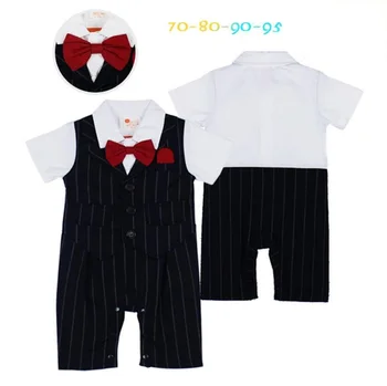 

Baby Boys Clothes Gentleman Clothes Kids Clothes Boys Rompers Children Clothing Baby Rompers Summer Style