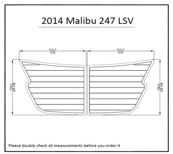 

2014 Malibu 247 LSV Swim Platform Pad Boat EVA Teak Decking 1/4"6mm