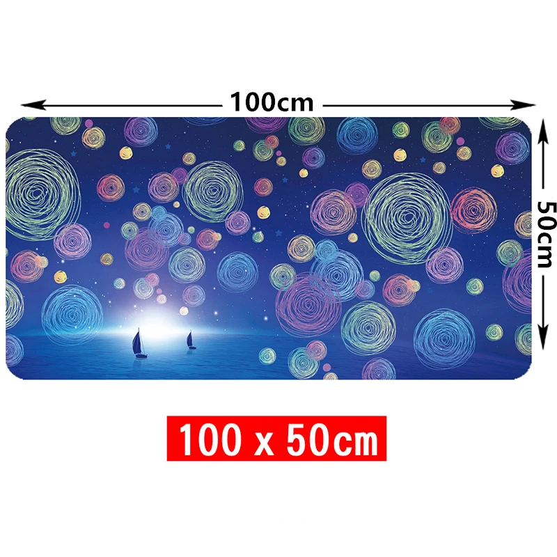 100x50cm Large Gaming Mouse Pad Natural Rubber Precision Lock Edge Mouse Mat for Dota Warcraft LOL