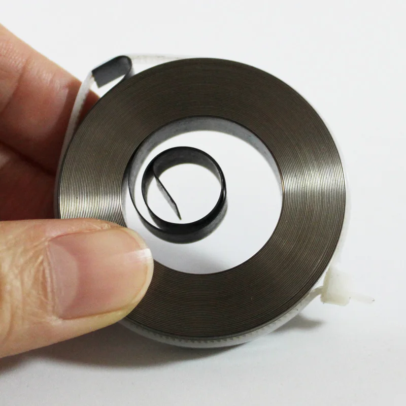 

5m long flat wire spiral spring starter coil long 0.25x8x5000mm constant force springs outer diameter 50mm