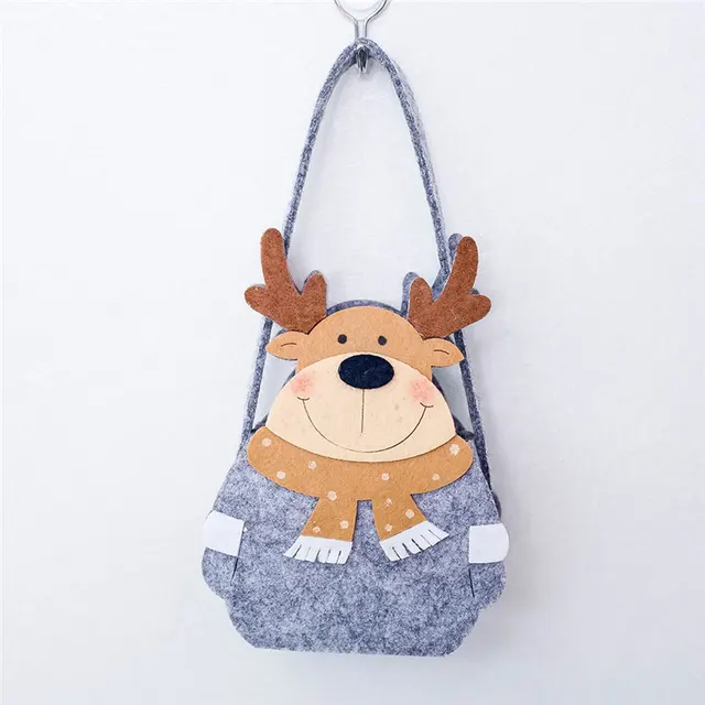 Imixlot New Felt Cloth Christmas Gift Bags Mini Christmas New Year