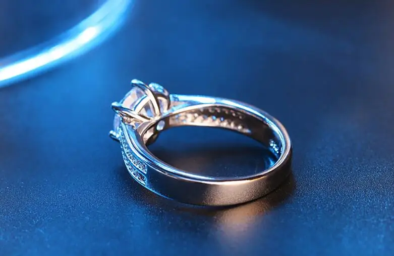 Роскошное женское широкое кольцо, твердое 925 Серебряное ювелирное изделие, винтажные кольца для женщин, AAA циркон, обручальные кольца