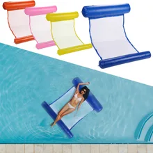 Взрослый водный спорт воздуха складной матрас плавательный бассейн пляж надувной поплавок Подушка кровать стул гамак