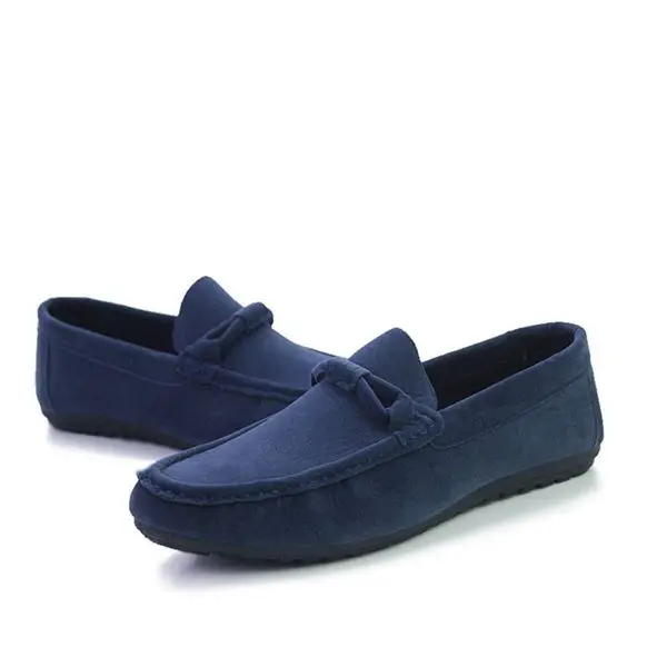 

DCOS Suede Leather Men Flats New Soft Men Casual Shoes High Quality Men Loafers Flats Gommino Driving Shoes