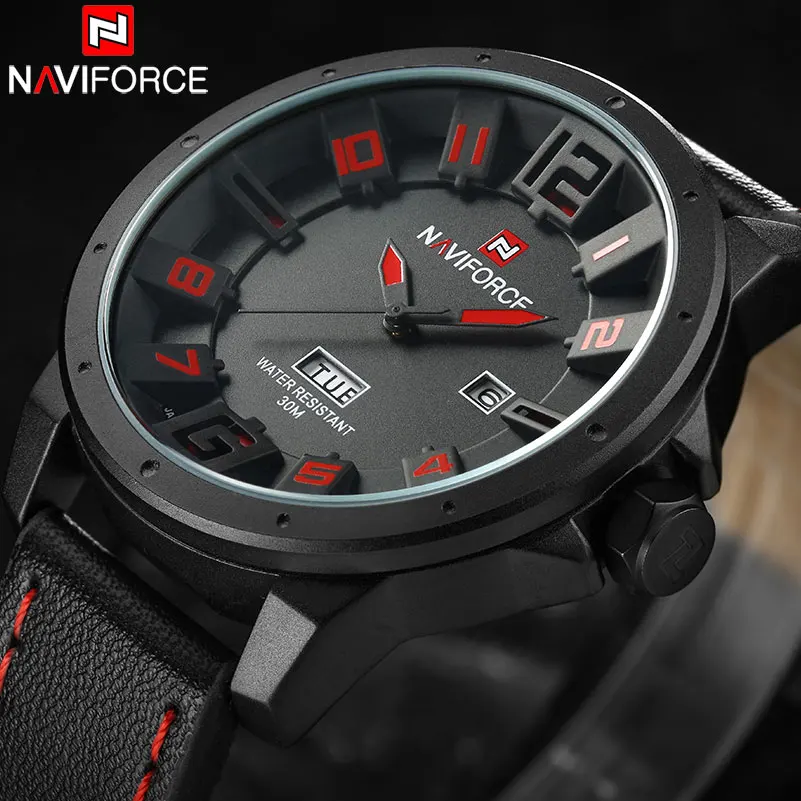 Часы NAVIFORCE мужские аналоговые спортивные водонепроницаемые | Наручные часы