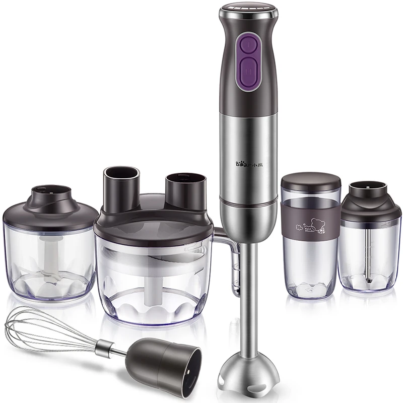 Bear 6 In 1 Stand Mixer Blue Kitchen Machine Hand Blender 500w