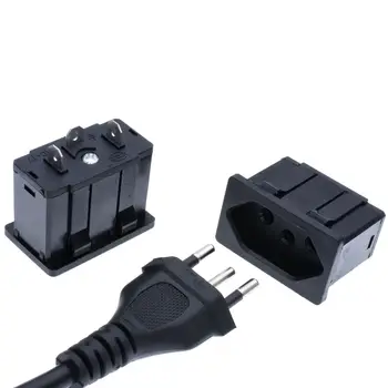 

IEC320 C14 Inlet Power Socket Connector Plug Industrial socket Plug IEC320 C14 3Pin Panel Power Inlet Socket 15A 125VAC