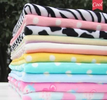 DIY font b Baby b font blanket pajamas Thickening Flannel Velvet Fabrics tissue felt bed sheet